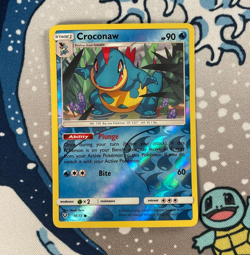 Croconaw 19/73 Reverse Holo Sun & Moon Shining Legends Pokemon Card 2017 LP - Image 1