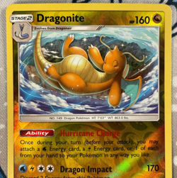 Dragonite 151/236 Reverse Holo Rare Sun & Moon Unified Minds Pokemon Card NM - Image 2