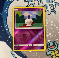 Litwick 101/214 Reverse Holo Sun & Moon Lost Thunder Pokemon Card 2018 LP/MP - Image 1