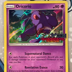 Oricorio SM19 STAFF Prerelease Black Star Promo Holo Pokemon Card MP - Image 2