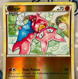 Gligar 49/90 Reverse Holo HGSS Undaunted Set Pokemon Card 2010 LP - Image 2