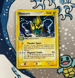 Manectric 38/107 Reverse Holo Uncommon EX Deoxys Stamped Pokemon Card 2005 LP - Image 1