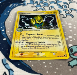 Manectric 38/107 Reverse Holo Uncommon EX Deoxys Stamped Pokemon Card 2005 LP - Image 3