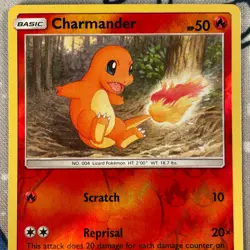 Charmander 11/181 Reverse Holo Sun & Moon Team Up Set Pokemon Card 2019 NM - Image 2