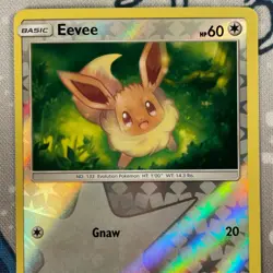 Eevee 104/156 Reverse Holo Sun & Moon Ultra Prism Pokemon Card 2018 LP - Image 2