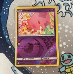 Munna 88/236 Reverse Holo Sun & Moon Unified Minds Set Pokemon Card 2019 NM - Image 1