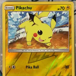 Pikachu 54/214 Reverse Holo Sun & Moon Unbroken Bonds Pokemon Card 2019 LP/NM - Image 2