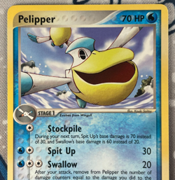 Pelipper 19/109 Non Holo Rare EX Ruby & Sapphire Pokemon Card 2003 NM - Image 2