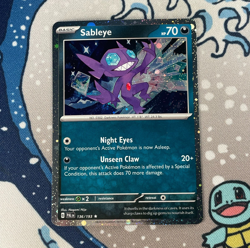 Sableye 136/193 Cosmos Holo Rare Promo Paldea Evolved Pokemon Card NM - Image 1