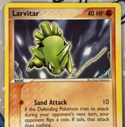 Larvitar 11/17 Common Pop Series 1 Set Promo Pokemon Card 2004 NM - Image 2