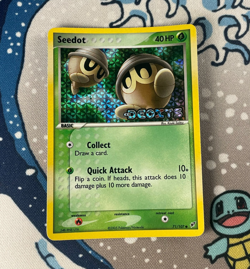 Seedot 71/107 Reverse Holo Common EX Deoxys Stamped Pokemon Card 2005 NM - Image 1