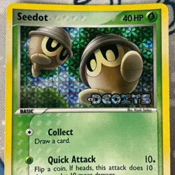 Seedot 71/107 Reverse Holo Common EX Deoxys Stamped Pokemon Card 2005 NM - Image 2