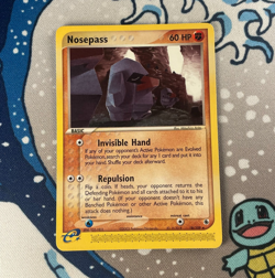 Nosepass 18/109 Non Holo Rare EX Ruby & Sapphire Pokemon Card 2003 NM/LP - Image 1
