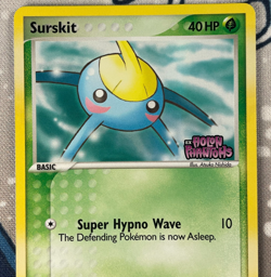Surskit 82/110 Reverse Holo EX Holon Phantoms Set Stamped Pokemon Card 2006 NM - Image 2