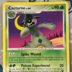 Cacturne 42/127 Non Holo Platinum Base Set Pokemon Card 2009 NM - Image 2
