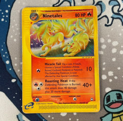 Ninetales 25/147 Non Holo Rare Aquapolis E-Reader Pokemon Card WOTC 2002 HP - Image 1