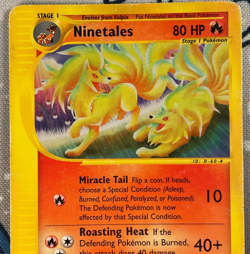 Ninetales 25/147 Non Holo Rare Aquapolis E-Reader Pokemon Card WOTC 2002 HP - Image 2