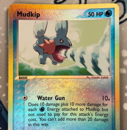 Mudkip 65/97 Reverse Holo EX Dragon Pokemon Card Vintage 2003 MP - Image 2