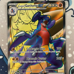 Cynthia's Garchomp ex SVP204 Black Star Promo Full Art Holo Pokemon Card 2025 NM - Image 2