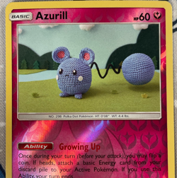 Azurill 146/236 Reverse Holo Sun & Moon Cosmic Eclipse Pokemon Card 2019 NM/LP - Image 2