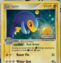 Lanturn 19/92 Reverse Holo Rare (Swirl) EX Legend Maker Stamped Card 2006 LP - Image 2