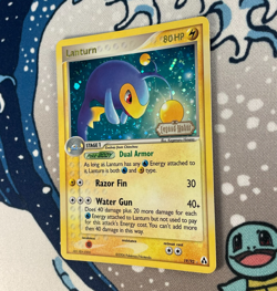 Lanturn 19/92 Reverse Holo Rare (Swirl) EX Legend Maker Stamped Card 2006 LP - Image 4