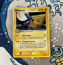 Manectric 8/100 Holo Rare EX Crystal Guardians Pokemon Card 2006 NM - Image 1