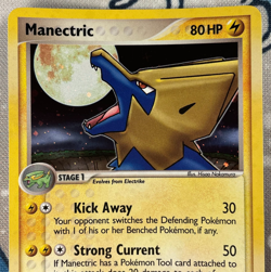 Manectric 8/100 Holo Rare EX Crystal Guardians Pokemon Card 2006 NM - Image 2
