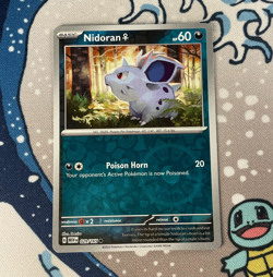 Nidoran Female 029/165 Reverse Holo Scarlet & Violet 151 Pokemon Card 2023 NM - Image 1