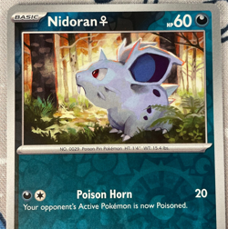 Nidoran Female 029/165 Reverse Holo Scarlet & Violet 151 Pokemon Card 2023 NM - Image 2
