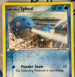 Team Aqua's Spheal 56/95 Non Holo EX Team Magma vs Team Aqua Card 2004 LP/NM - Image 2