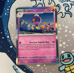 Drifblim SVP135 Prerelease Black Star Promo Holo Stellar Crown Pokemon Card NM - Image 1