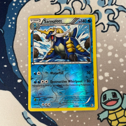Samurott 41/149 Reverse Holo Rare Black & White Boundaries Crossed Card 2012 LP - Image 1