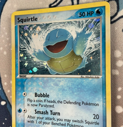 Squirtle 83/112 Reverse Holo EX FireRed & LeafGreen Pokemon Card Vintage 2004 LP - Image 5