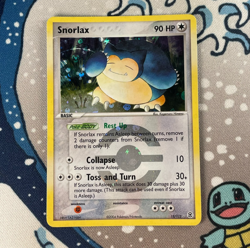 Snorlax 15/112 Reverse Holo Rare EX FireRed & LeafGreen Pokemon Card 2004 MP - Image 1