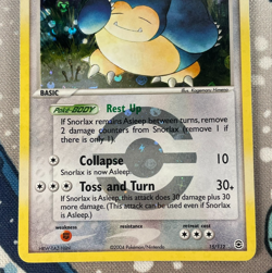 Snorlax 15/112 Reverse Holo Rare EX FireRed & LeafGreen Pokemon Card 2004 MP - Image 3