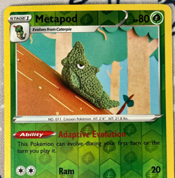 Metapod 002/192 Reverse Holo Sword & Shield Rebel Clash Pokemon Card 2020 NM - Image 2