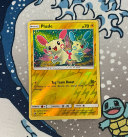 Plusle 33/73 Reverse Holo Sun & Moon Shining Legends Pokemon Card 2017 NM - Image 1