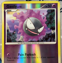 Gastly 82/130 Reverse Holo Diamond & Pearl Base Set Pokemon Card 2007 DMG - Image 2