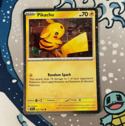 Pikachu 051/162 Cosmos Holo Promo Temporal Forces Pokemon Card LP/NM - Image 1