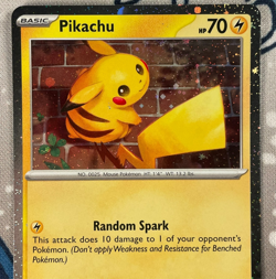Pikachu 051/162 Cosmos Holo Promo Temporal Forces Pokemon Card LP/NM - Image 2