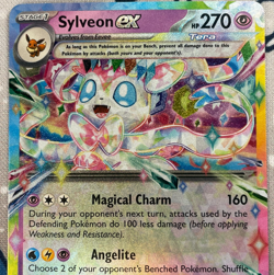 Sylveon ex 041/131 Double Rare Holo Prismatic Evolutions Pokemon Card 2025 NM - Image 2