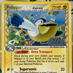 Pelipper 26/100 Reverse Holo Rare EX Crystal Guardians Pokemon Card 2006 NM/LP - Image 2