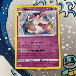 Sylveon SWSH211 Black Star Promo Holo Rare Sword & Shield Pokemon Card CREASED - Image 1