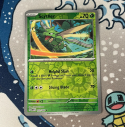 Scyther 123/165 Reverse Holo Scarlet & Violet 151 Pokemon Card 2023 NM - Image 1