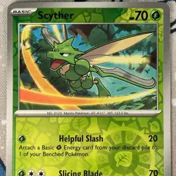 Scyther 123/165 Reverse Holo Scarlet & Violet 151 Pokemon Card 2023 NM - Image 2