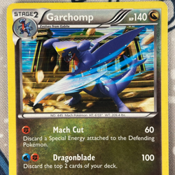 Garchomp 90/124 Holo Rare Black & White Dragons Exalted Pokemon Card 2012 HP/DMG - Image 2