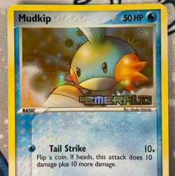 Mudkip 56/106 Reverse Holo EX Emerald Stamped Pokemon Card Vintage 2005 LP - Image 2