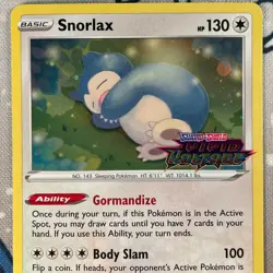 Snorlax 131/185 Stamped Holo Promo Vivid Voltage Pokemon Card NM - Image 2