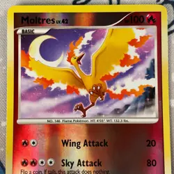 Moltres 36/147 Reverse Holo Rare Platinum Supreme Victors Pokemon Card 2009 NM - Image 2